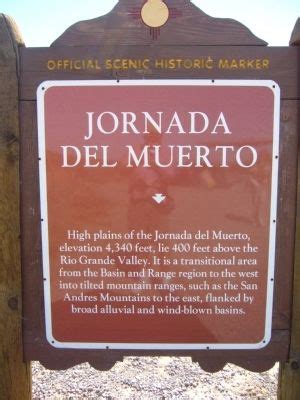 Jornada del Muerto Historical Marker