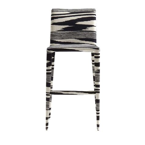 Miss Black and White Bar Stool MissoniHome in 2021 | White bar stools ...