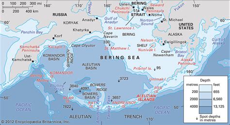 Bering Sea On World Map – Map Vector