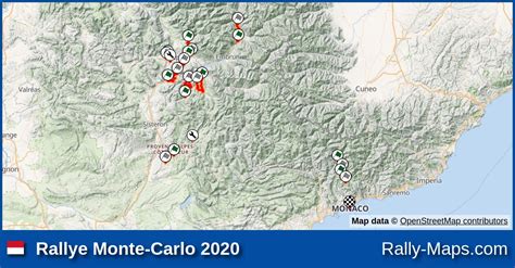 Maps | Rallye Monte-Carlo 2020 [WRC] | Rally-Maps.com