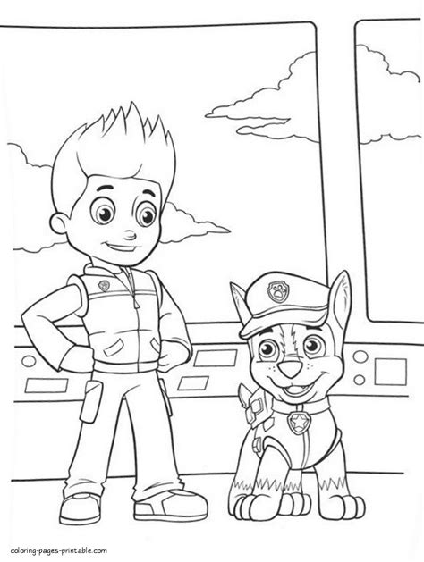 Free Paw Patrol coloring pages || COLORING-PAGES-PRINTABLE.COM