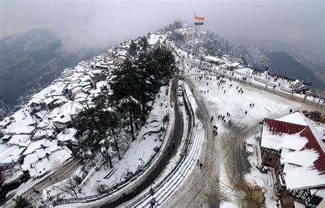 India’s Shimla sees heavy snowfall - Global Times