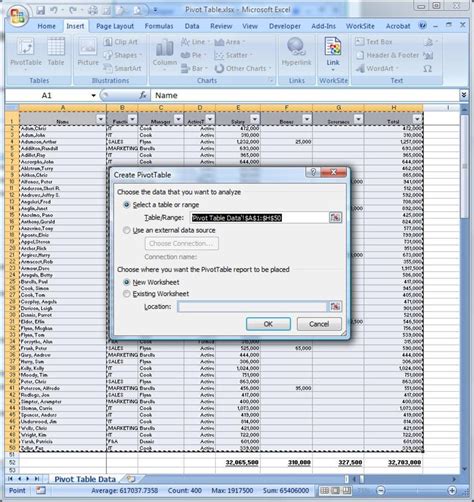 Pivot tables in excel - equityhoreds