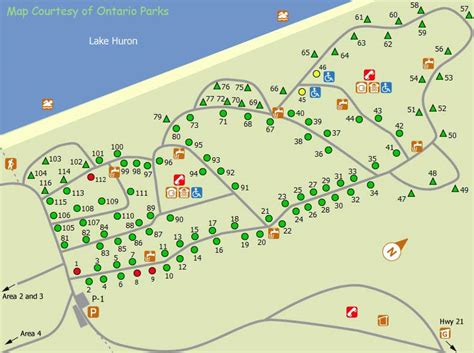 The Pinery Provincial Park Map