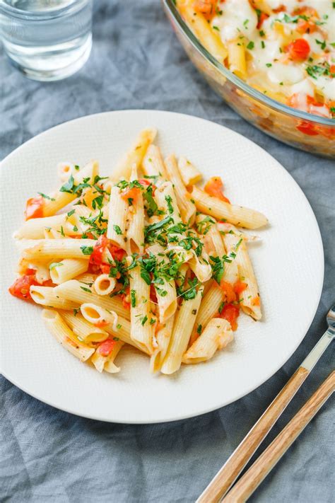 Easy Penne Pasta Bake With Tomatoes and Cheese Recipe