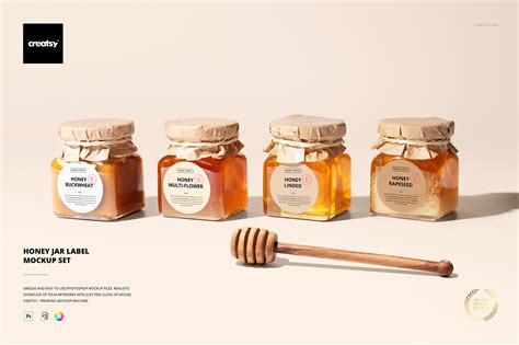 Honey Jar Label Mockup on Behance