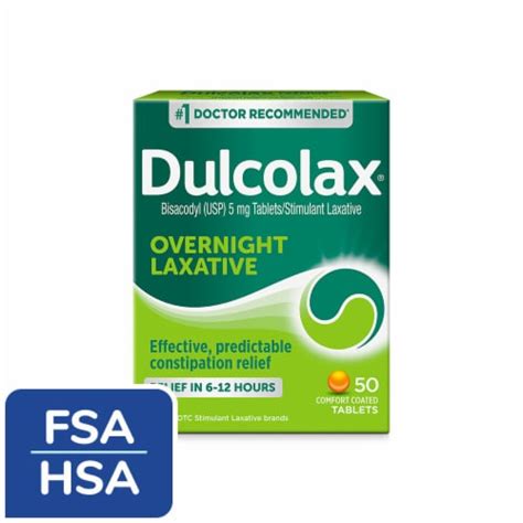 Dulcolax Stimulant Laxative Tablets With 5 mg Bisacodyl for Effective ...