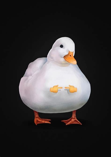 Cute Duck - Meme posters & prints by Mashz - Printler