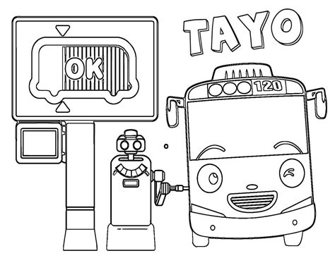 Tayo Coloring Pages - Best Coloring Pages For Kids | Tayo The Little ...