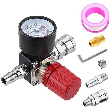 Buy Preciva Air Compressor Pressure Regulator with Dial Gauge, 0-175 ...