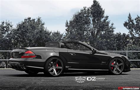 Black Mercedes-Benz SL 63 AMG with Deep Concave D2Forged Wheels - GTspirit