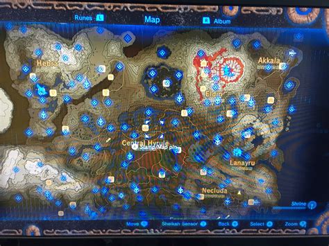 Zelda Breath Of The Wild Tower Map