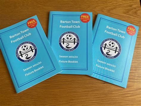 Barton Town annual Fixture Booklet on its way to you! - Barton Town FC