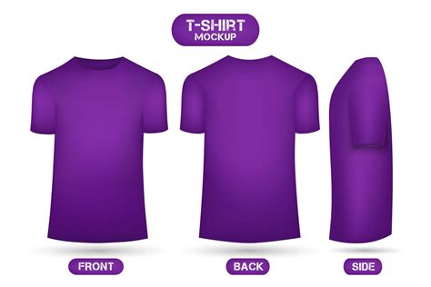 Plain purple t-shirt mockup 13387737 Vector Art at Vecteezy