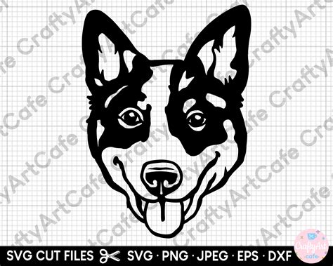 Blue Heeler Head Svg Png for Cricut Commerical Use - Etsy Ireland