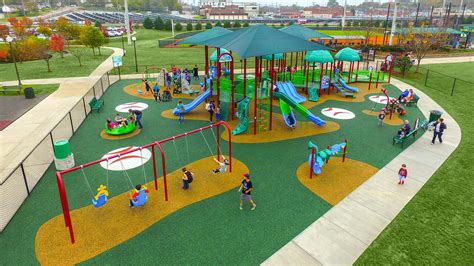 Colorful Playgrounds | Playground design, School playground design ...