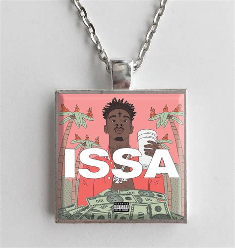 21 Savage - Issa Album - Album Cover Art Pendant Necklace – Hollee