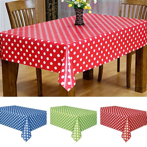 Waterproof Plastic Tablecovers Table Cloth Cover Party Catering Events ...