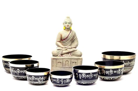 Chakra set-singing bowls set of 7,Tibetan singing bowl, chakra Balance ...