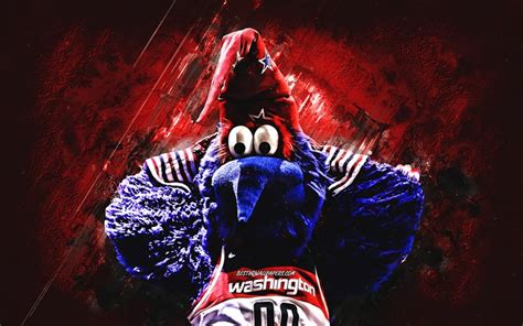 Download wallpapers G-Wiz, NBA, Washington Wizards mascot, red stone ...