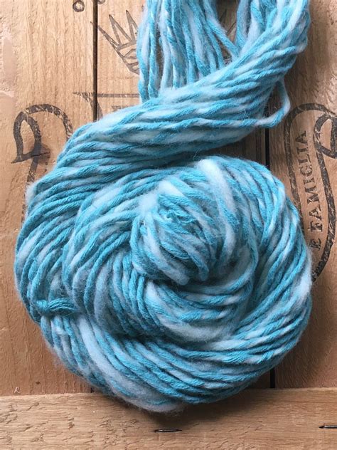 Recycled Cotton Yarn with Wool // Upcycled Handspun Yarn // | Etsy ...