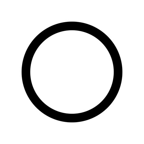 Black Circle Sign Symbol - hollow circle png download - 1024*1024 ...