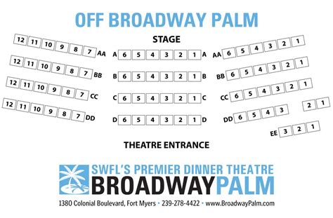 Off Broadway Seating Chart - Broadway Palm Dinner Theatre