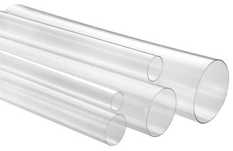 3/4" x 18" Medium Wall Round Clear Plastic Tube | VisiPak