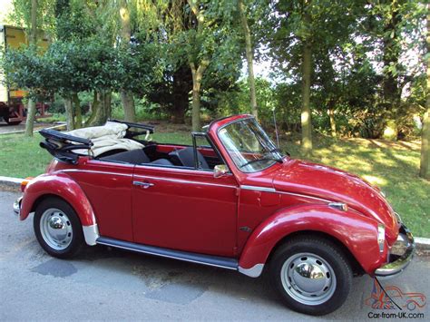 VW BEETLE KARMANN CABRIOLET VOLKSWAGEN 1303 S RED CONVERTIBLE