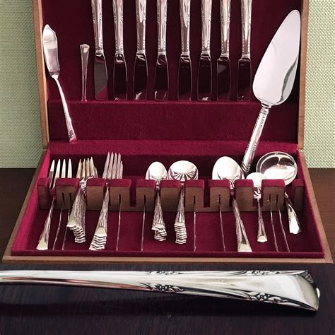 Vintage Sterling Silverware set, Gorham Greenbrier Service for 8 ...