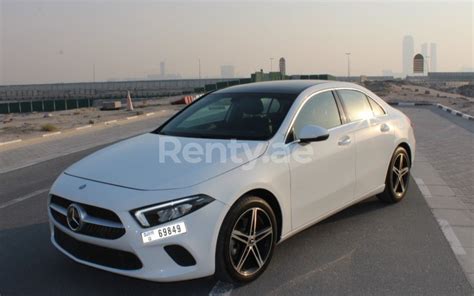 Rent a Mercedes A Class (White), 2019 ID-02788, in Dubai - Renty.ae