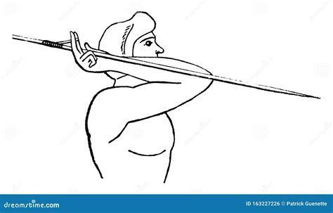 Javelin, Amentum Vintage Illustration Stock Vector - Illustration of ...