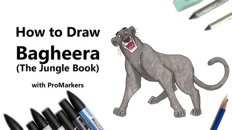 Jungle Book Bagheera Drawing / Bagheera How To Draw Bagheera From ...