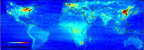 ESA - Envisats mätinstrument SCIAMACHY skapar karta över luftföroreningar