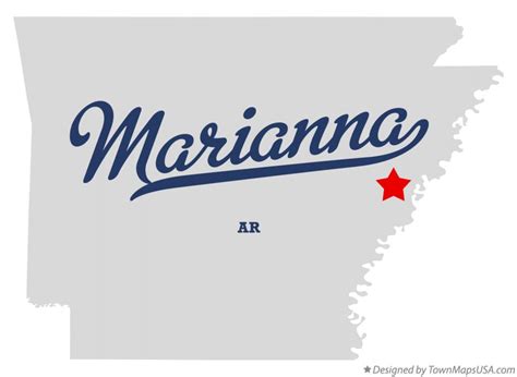 Map of Marianna, AR, Arkansas