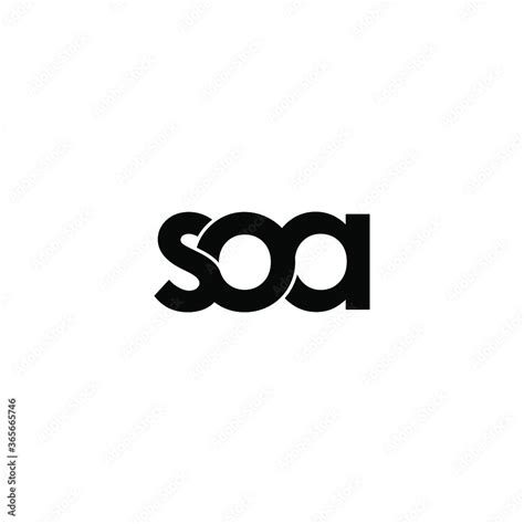 soa letter original monogram logo design Stock Vector | Adobe Stock