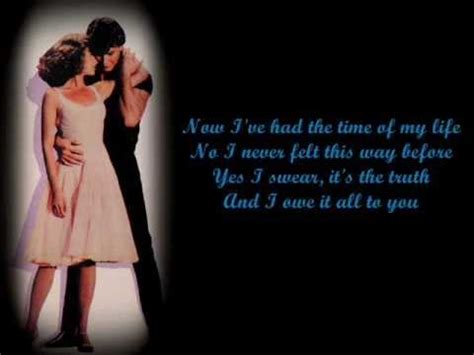 Bill Medley & Jennifer Warnes- (I've Had) The Time Of My Life Lyrics ...