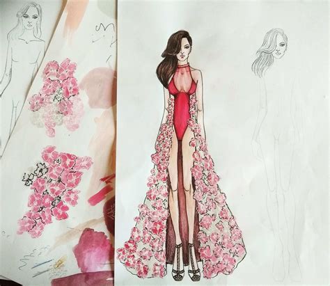 Dress Sketches For Fashion Designing Beginners - Kremi Png