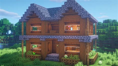 Minecraft: How to Build a Spruce House | Easy Survival Base Tutorial ...