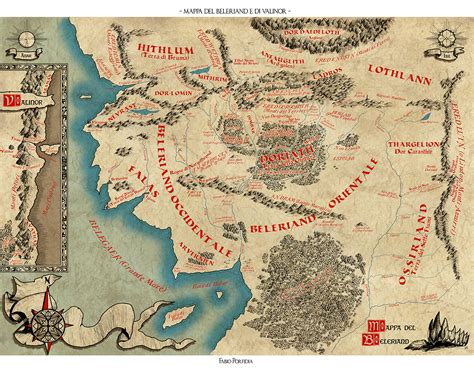 Mappa Beleriand by randolfo on DeviantArt