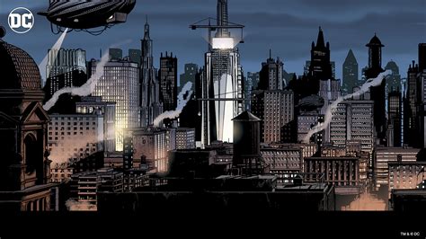 DC Comics Gotham City | Zoom background