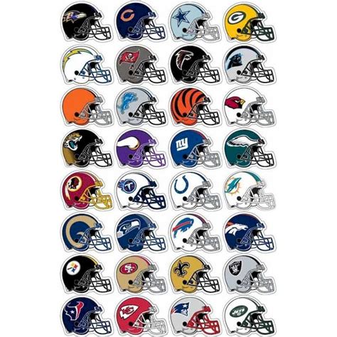 NFL Helmet Logo Decal Stickers