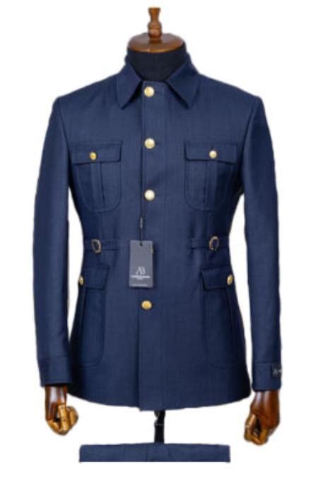 Navy Blue Safari Suit - Safari Suit For Men - Mens Safari Ou