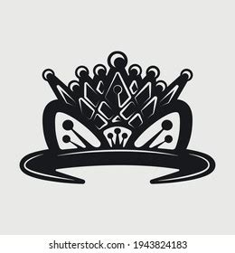 Royal Crown Silhouette Printable Vector Design Stock Vector (Royalty ...