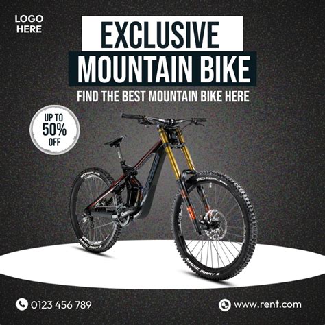 Exclusive Mountain Bike Template | PosterMyWall