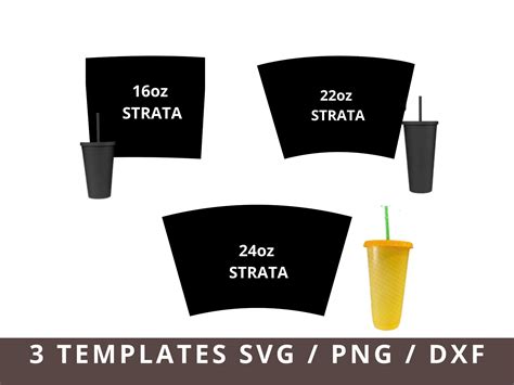 Clip Art Strata Tumbler Template Svg 160z 22oz 24oz Full Wrap Tumblers ...