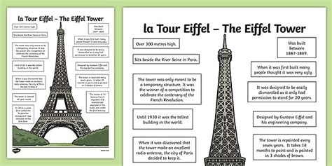 Interesting Facts About the Eiffel Tower for Kids | Twinkl