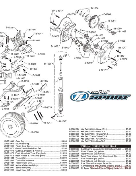 Team Losi - Mini-T - Parts List and Exploded View - LOSB0200 ...