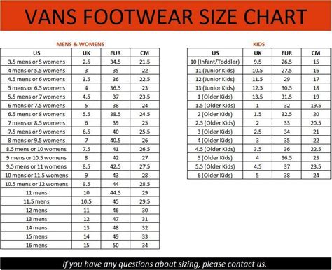 Vans Toddler Shoe Size Chart - Cool Product Assessments, Promotions ...