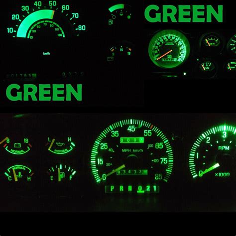 10x T5 B8.4D COB Green SMD Car LED Dashboard Dash Gauge Instrument ...